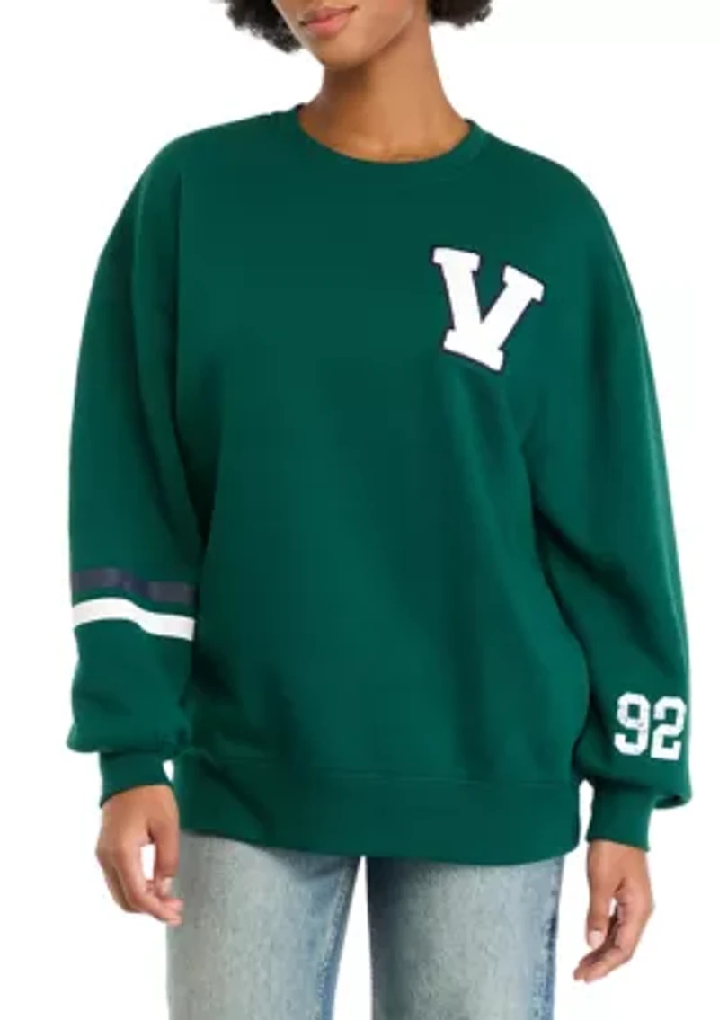 Women's V Chenille Embroidered Sweatshirt