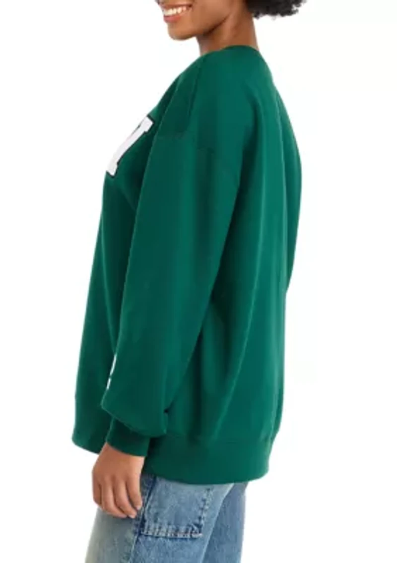 Women's V Chenille Embroidered Sweatshirt