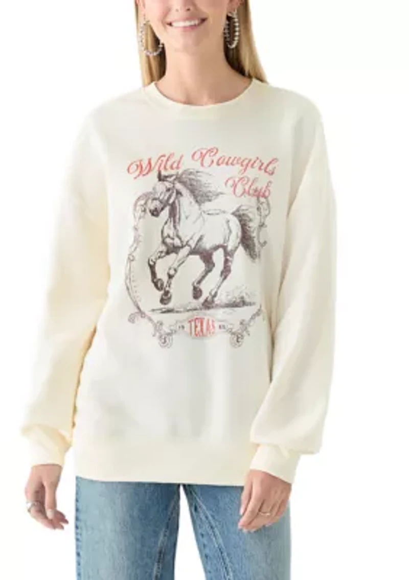 Women's Wild Cowgirl Club Sweatshirt