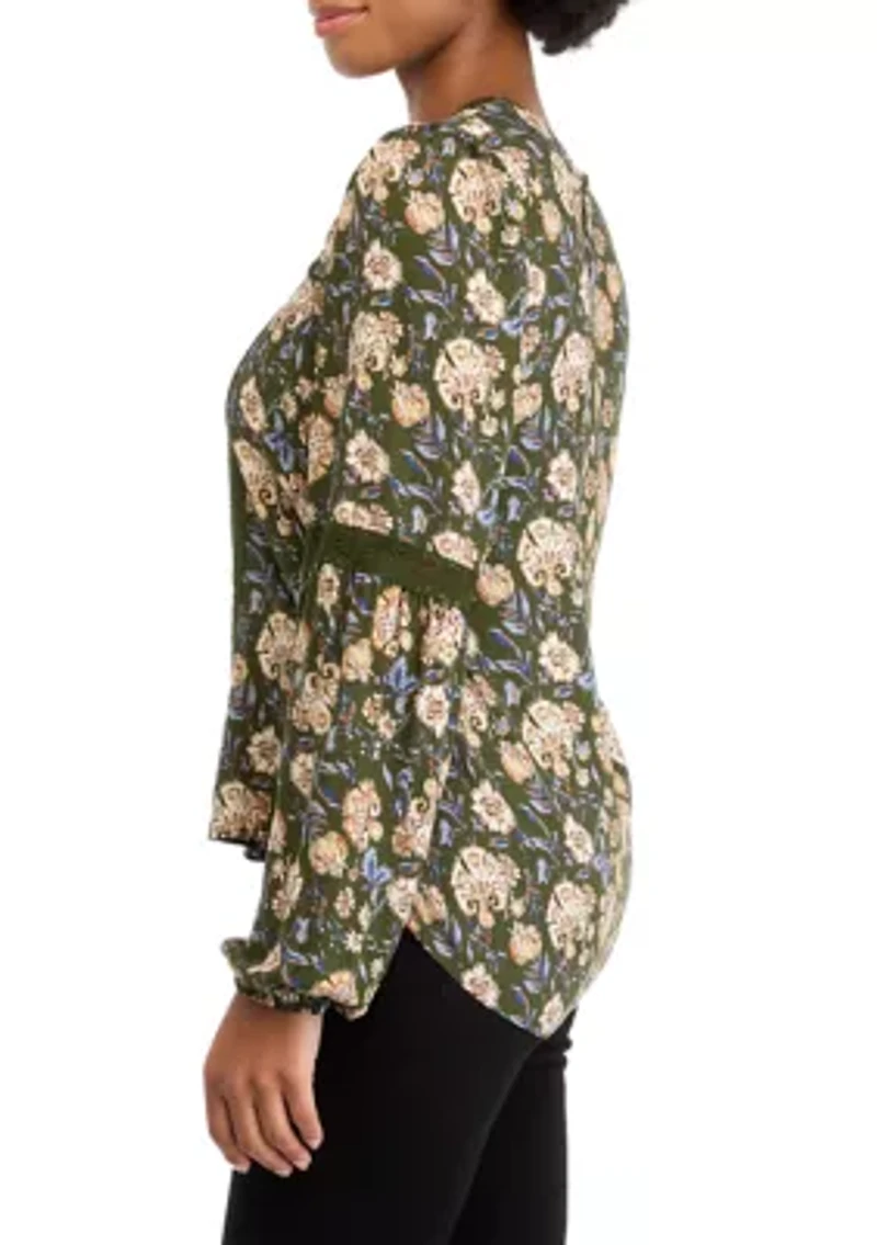 Women's Long Sleeve Lace Top