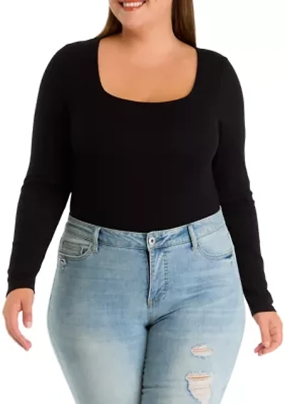 Plus Long Sleeve Bodysuit