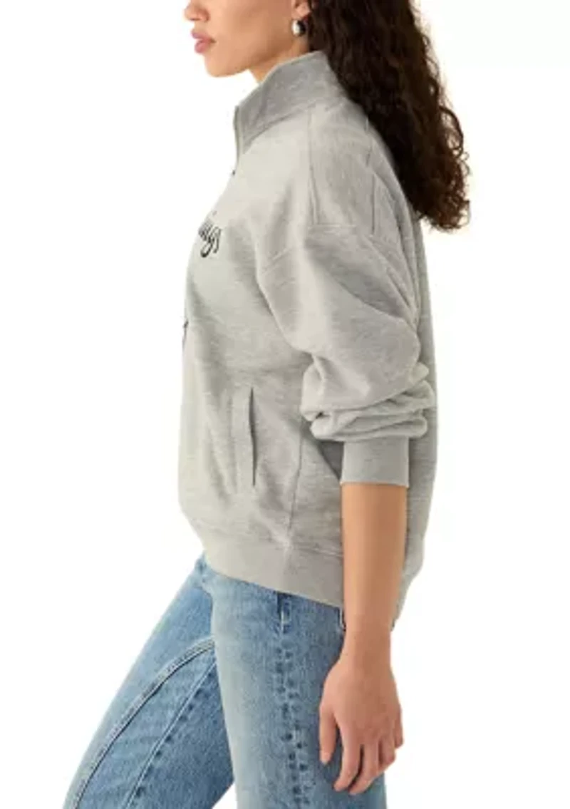 Women's 1/4 Zip Palm Springs Graphic Pullover