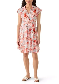 Women's Cap Sleeve Mini Shirtdress
