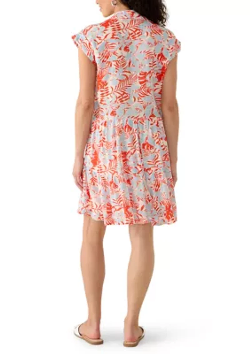 Women's Cap Sleeve Mini Shirtdress