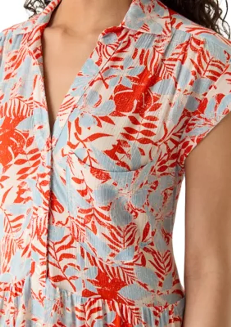 Women's Cap Sleeve Mini Shirtdress