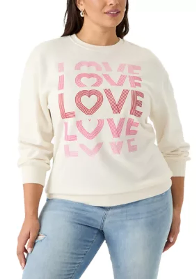 Plus Love Sweatshirt