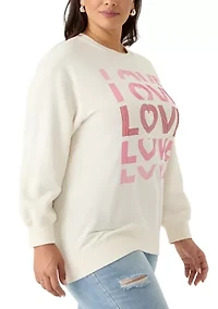 Plus Love Sweatshirt