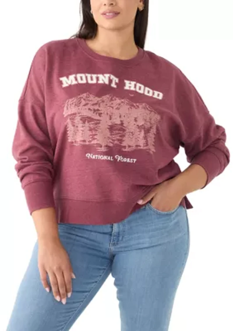 Plus Long Sleeve Graphic Sweatshirt