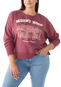 Plus Long Sleeve Graphic Sweatshirt