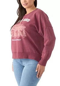 Plus Long Sleeve Graphic Sweatshirt