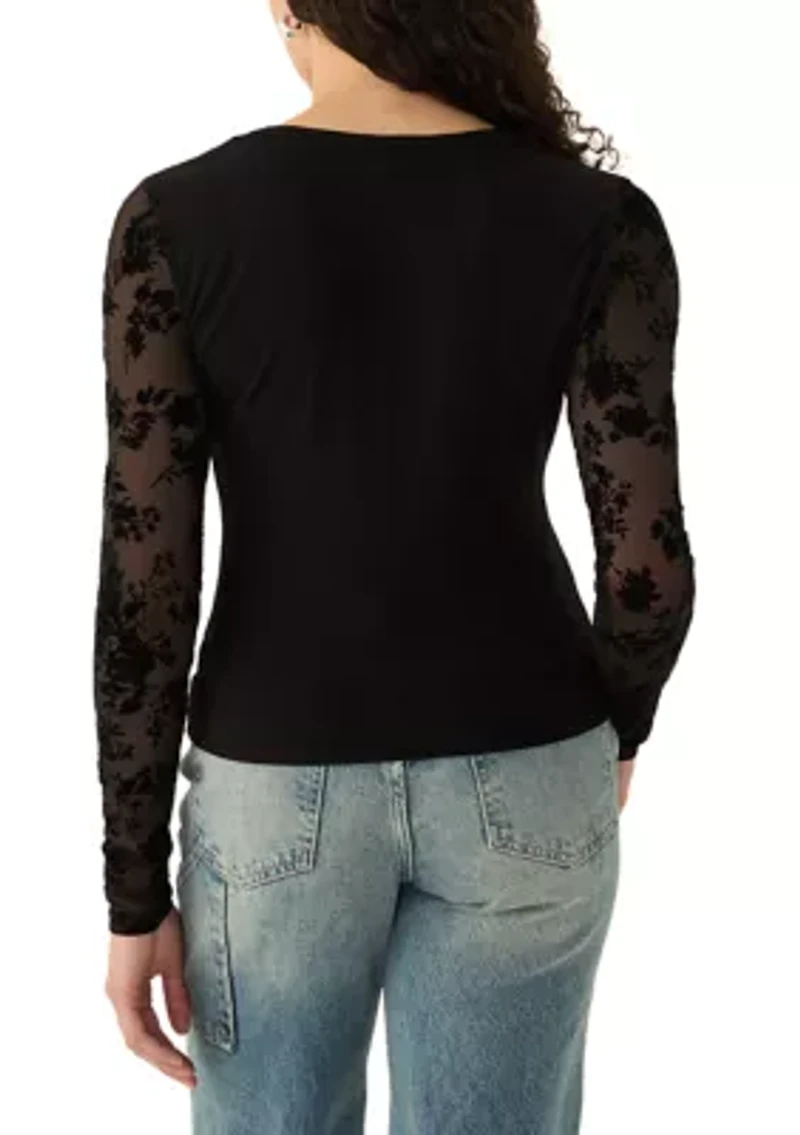 Women's V-Neck Cinched Top