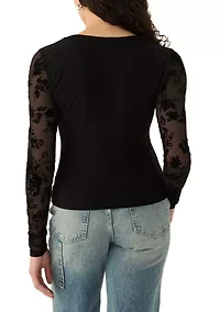 Women's V-Neck Cinched Top