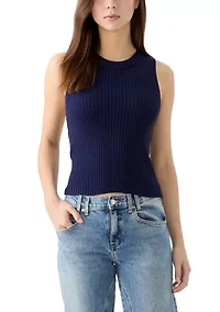 Women's Rib Knit Sweater Tank Top