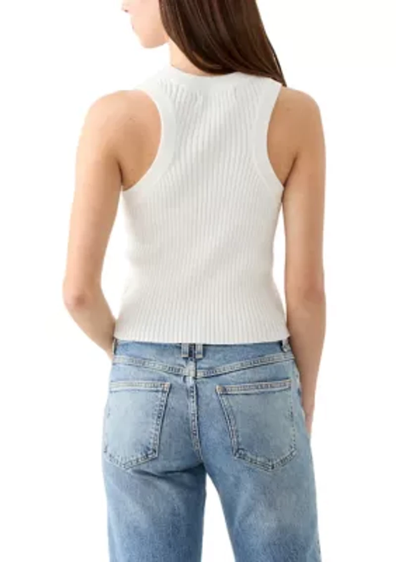 Women's Rib Knit Sweater Tank Top