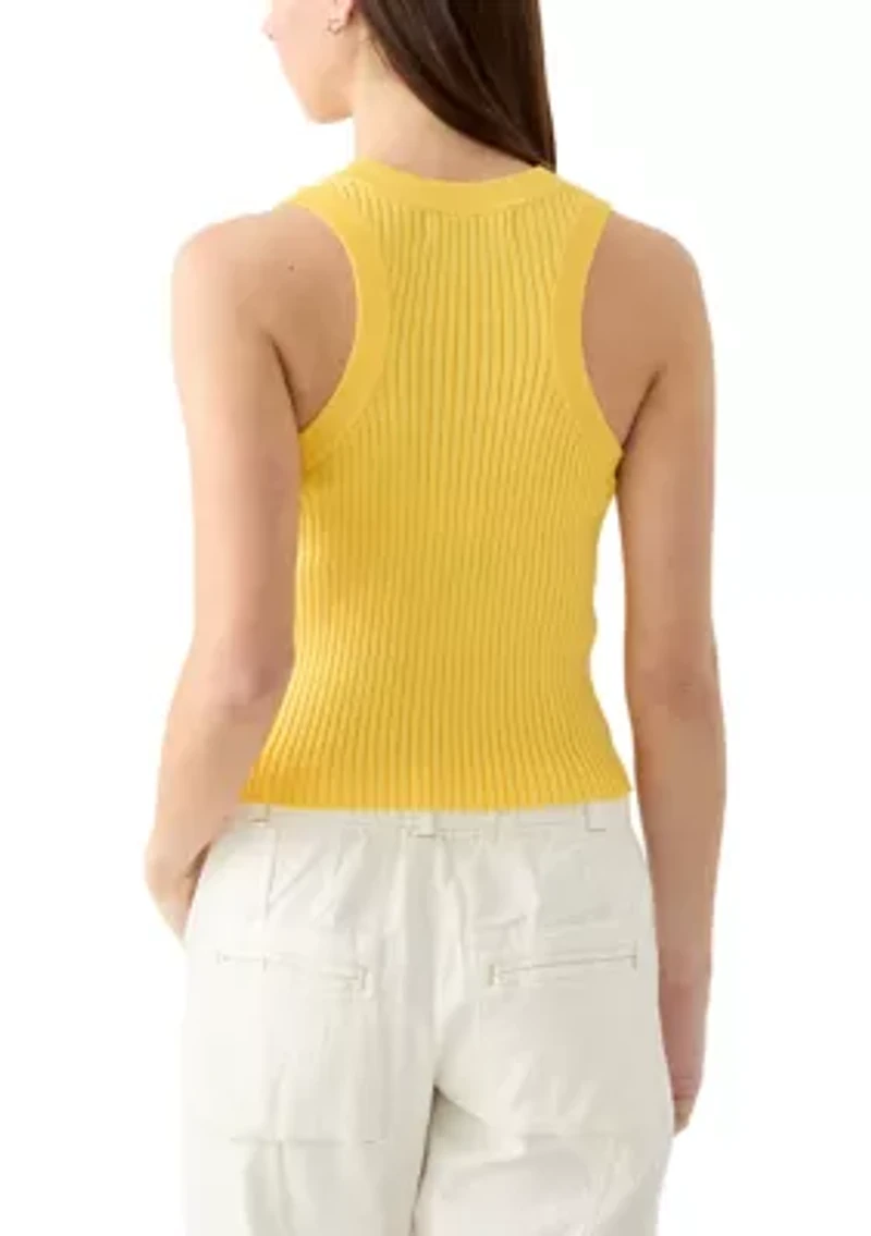 Women's Rib Knit Sweater Tank Top