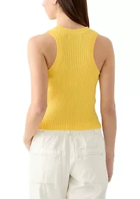 Women's Rib Knit Sweater Tank Top