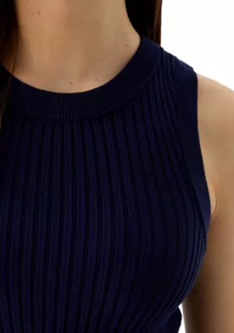 Women's Rib Knit Sweater Tank Top