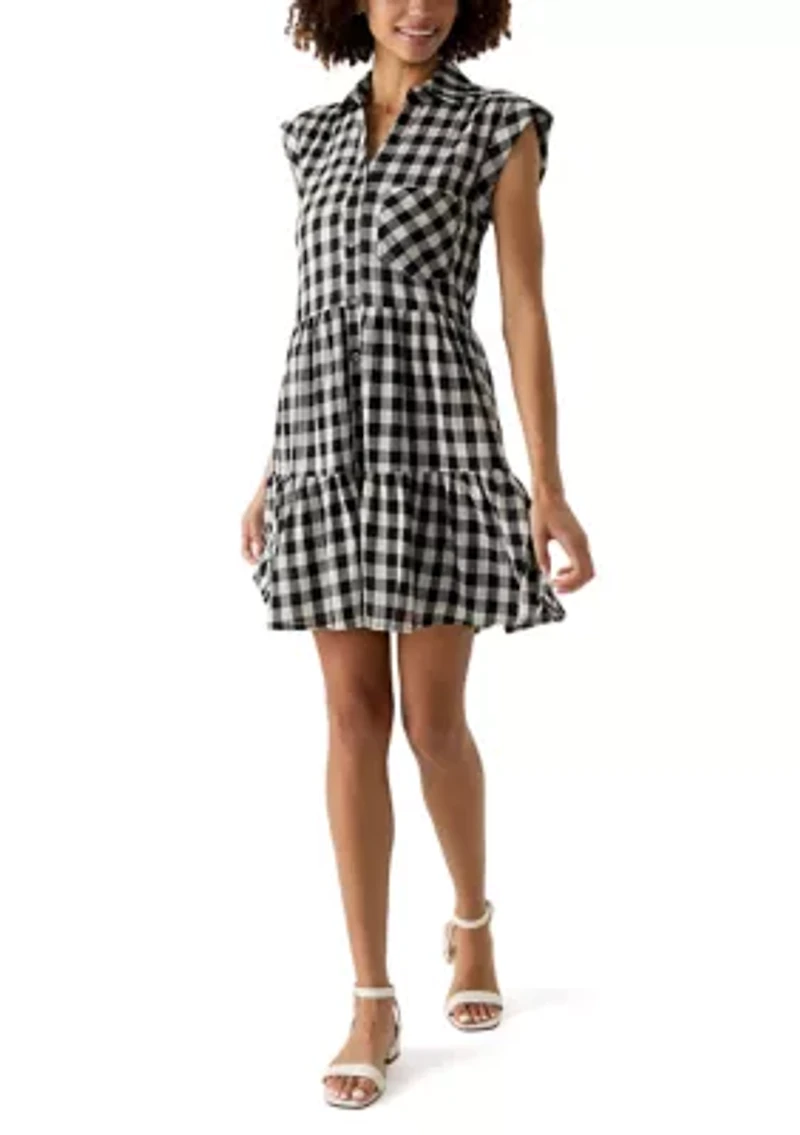 Women's Cap Sleeve Mini Shirtdress