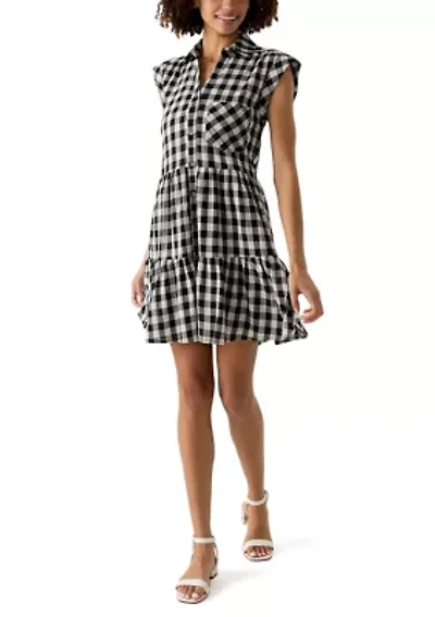 Women's Cap Sleeve Mini Shirtdress