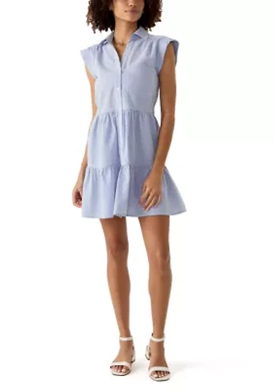 Women's Cap Sleeve Mini Shirtdress