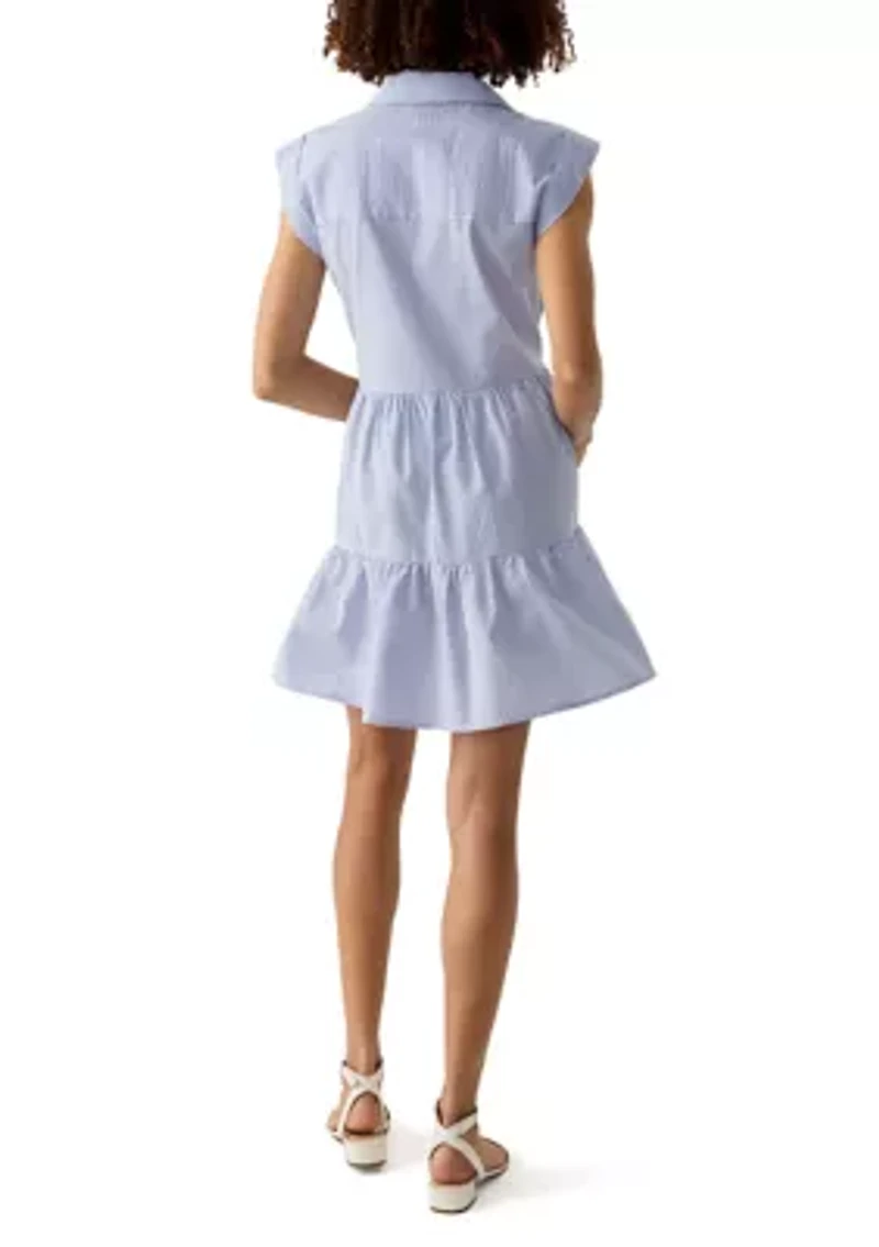 Women's Cap Sleeve Mini Shirtdress