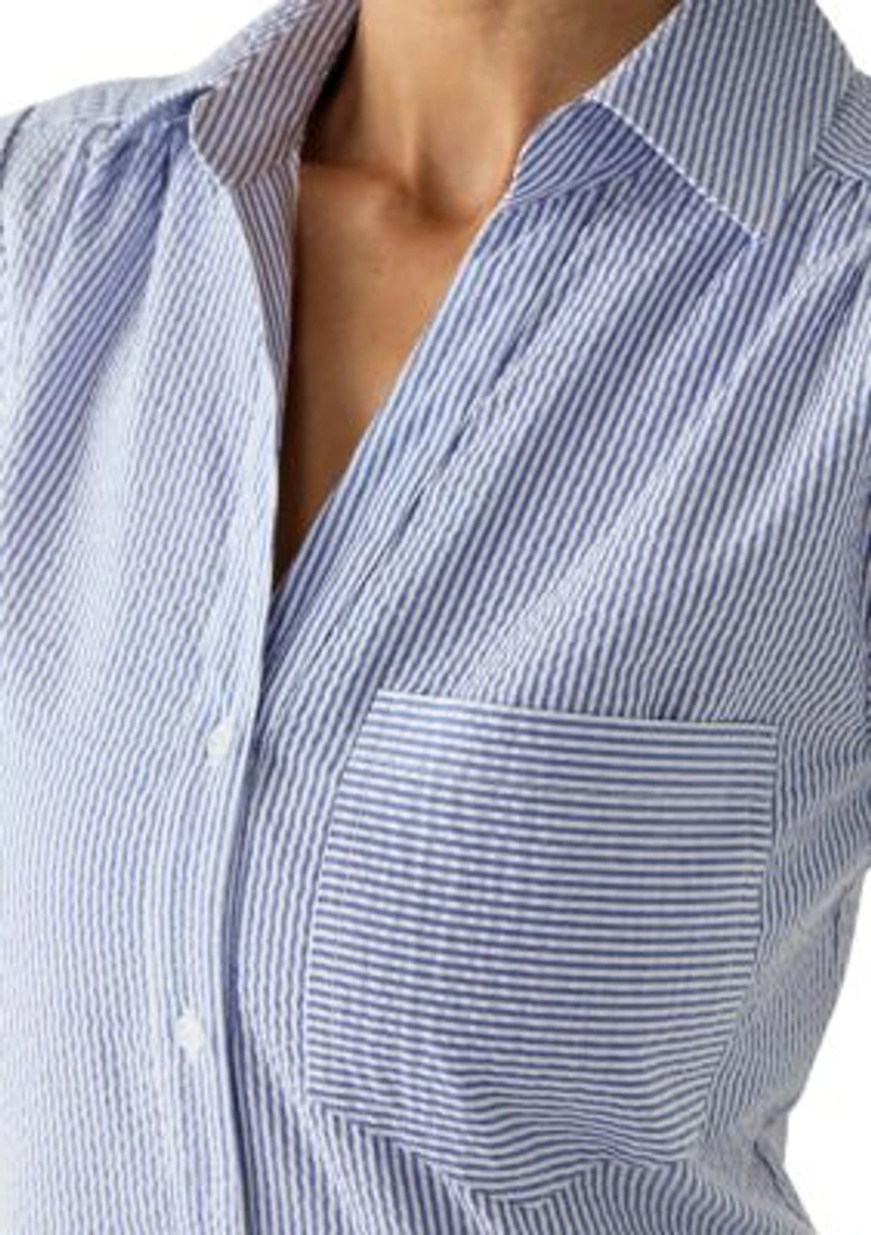 Women's Cap Sleeve Mini Shirtdress