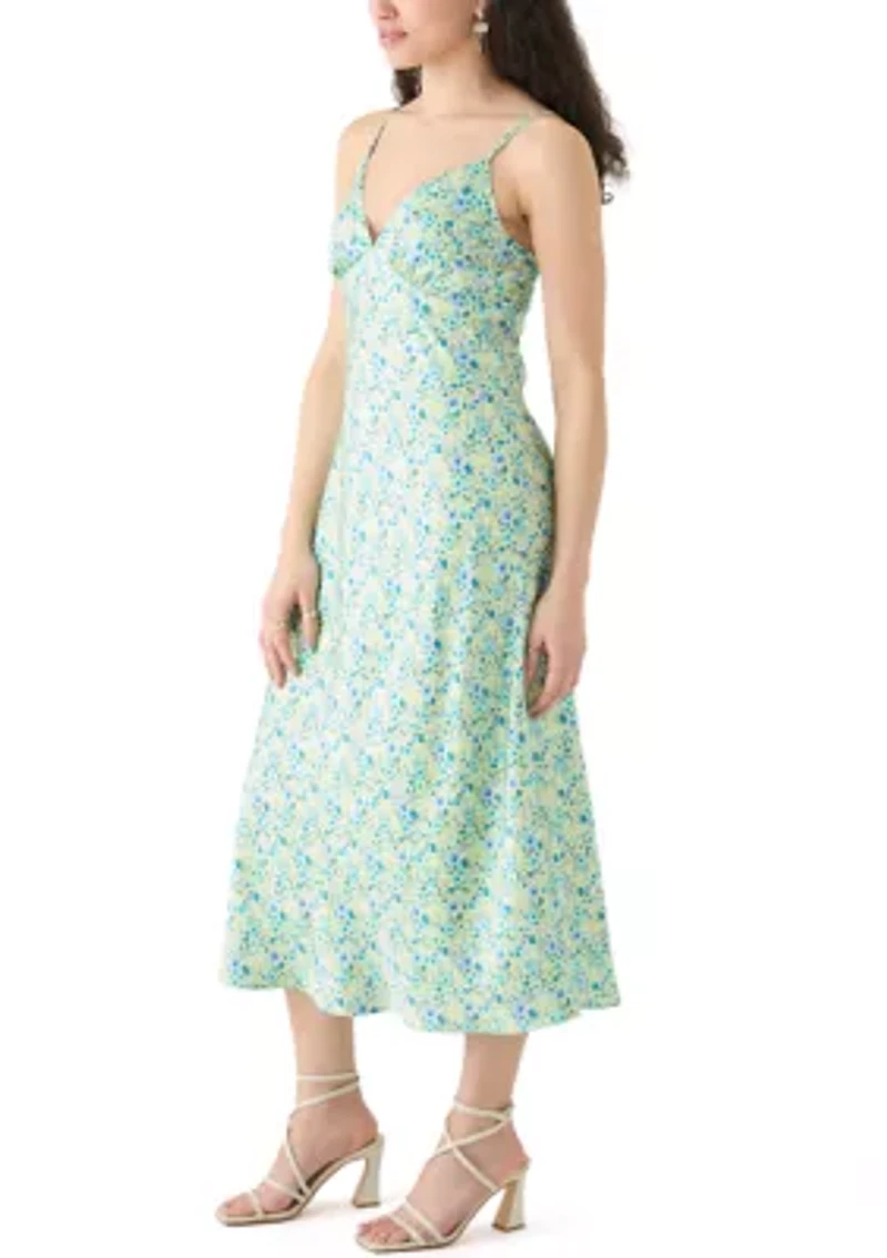 Women's Satin Midi Dress