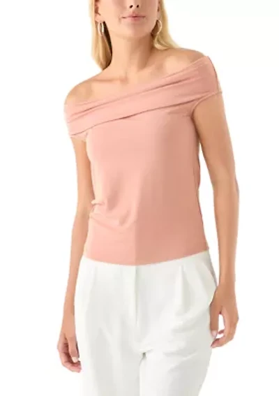 Women's Drapey Off the Shoulder Top