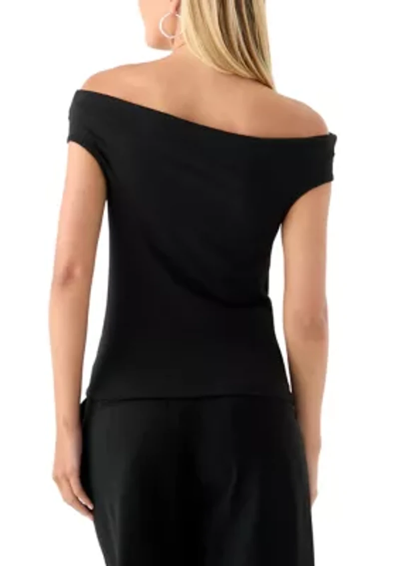 Women's Drapey Off the Shoulder Top
