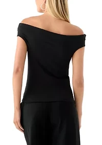 Women's Drapey Off the Shoulder Top