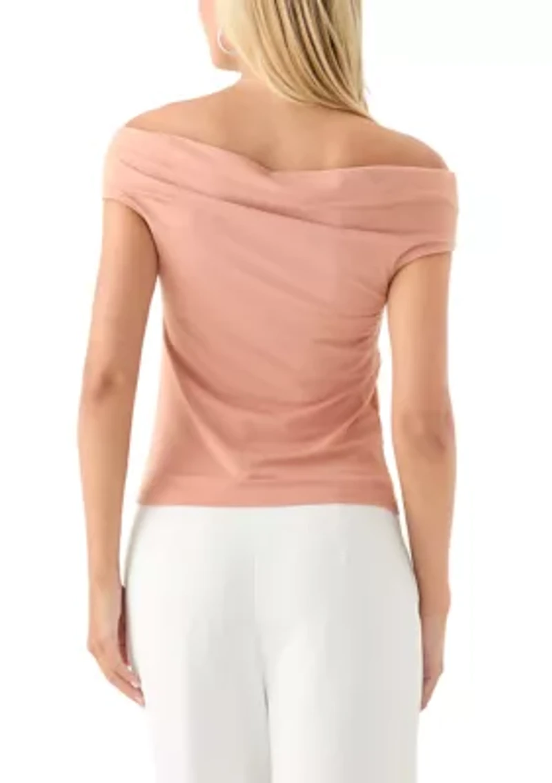 Women's Drapey Off the Shoulder Top