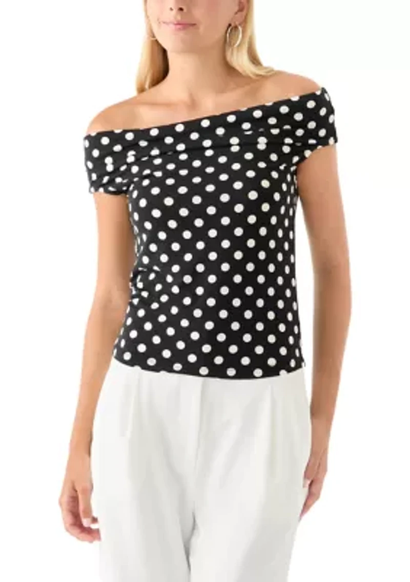 Women's Drapey Off the Shoulder Top