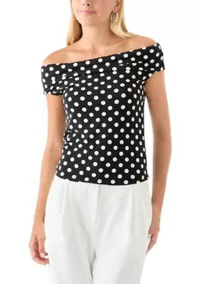 Women's Drapey Off the Shoulder Top