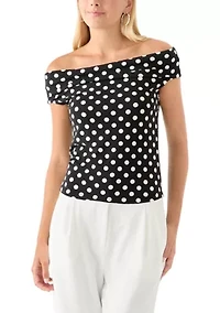 Women's Drapey Off the Shoulder Top