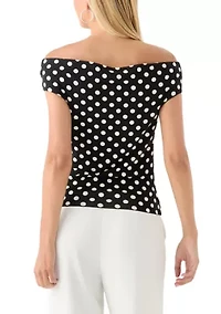 Women's Drapey Off the Shoulder Top