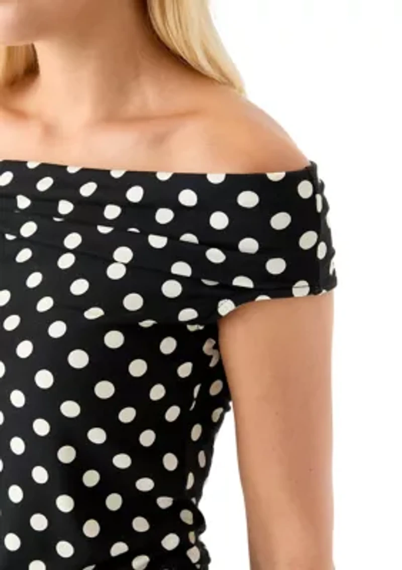 Women's Drapey Off the Shoulder Top