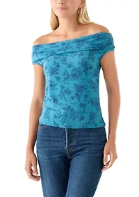 Women's Drapey Off the Shoulder Top