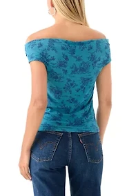 Women's Drapey Off the Shoulder Top