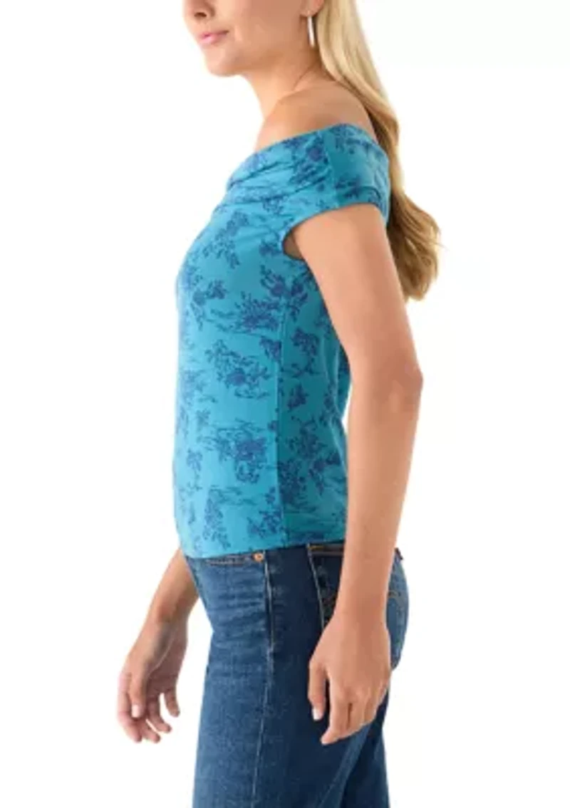 Women's Drapey Off the Shoulder Top
