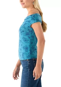 Women's Drapey Off the Shoulder Top