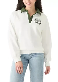 Women's Long Sleeve Relaxed Fit Polo Shirt