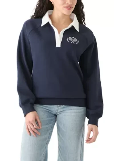 Women's Long Sleeve Relaxed Fit Polo Shirt
