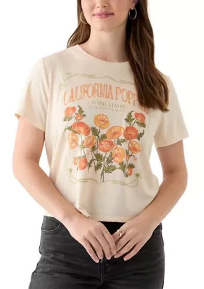 Women's Cali Poppies Graphic T-Shirt