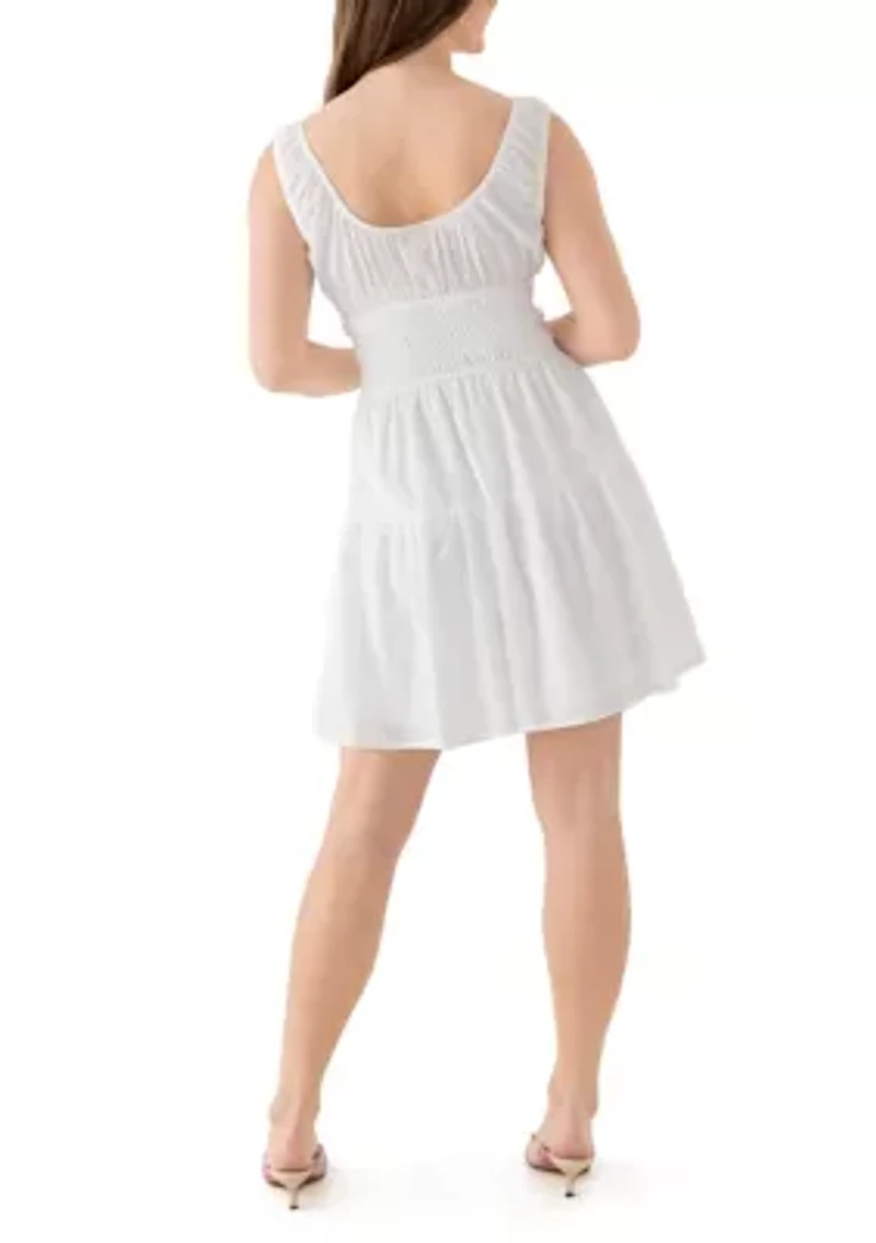 Women's Keyhole Neck Mini Dress