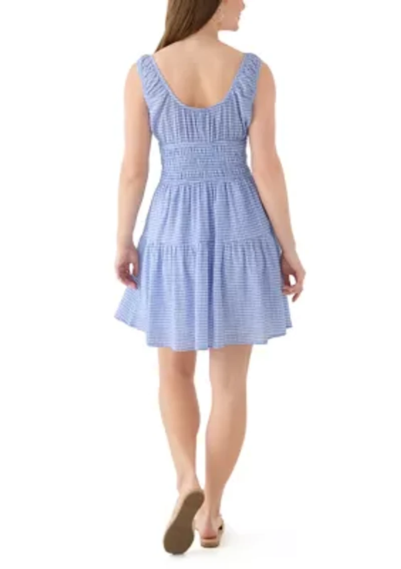 Women's Keyhole Neck Mini Dress