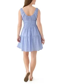 Women's Keyhole Neck Mini Dress