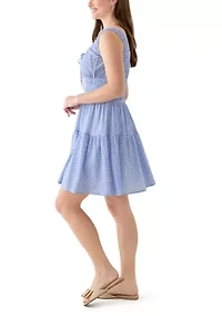 Women's Keyhole Neck Mini Dress