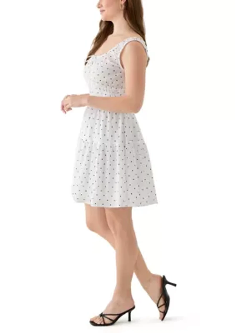 Women's Keyhole Neck Mini Dress