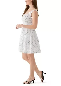 Women's Keyhole Neck Mini Dress