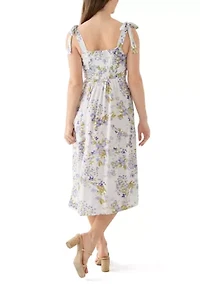 Women's Tie Strap Midi Dress